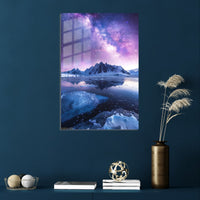 Aurora Snowy Mountains Metal Wall Art | EMESA ART