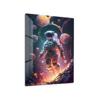 Astronaut & Planets Cosmic Metal Wall Art | EMESA ART