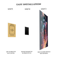 Astronaut & Planets Cosmic Metal Wall Art | EMESA ART