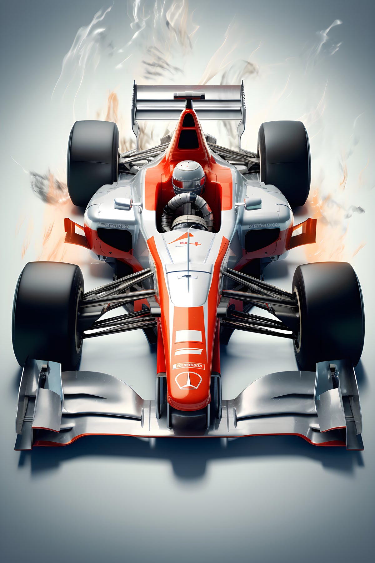 Formula Racing Car Metal Wall Art | EMESA ART