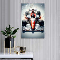 Formula Racing Car Metal Wall Art | EMESA ART