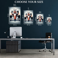 Formula Racing Car Metal Wall Art | EMESA ART